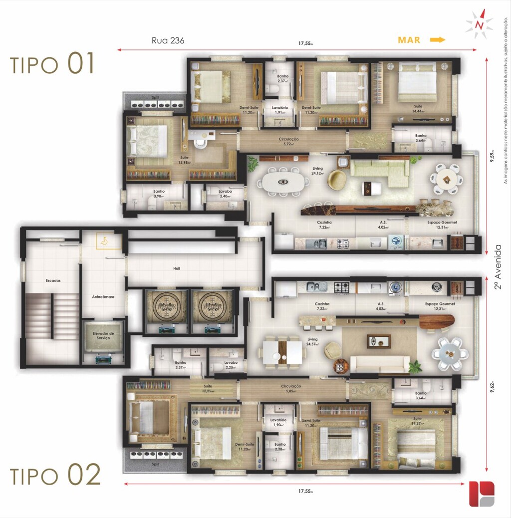 Apartamento à venda com 4 quartos, 137m² - Foto 21