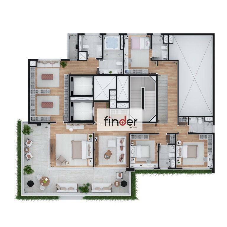 Apartamento à venda com 4 quartos, 276m² - Foto 68