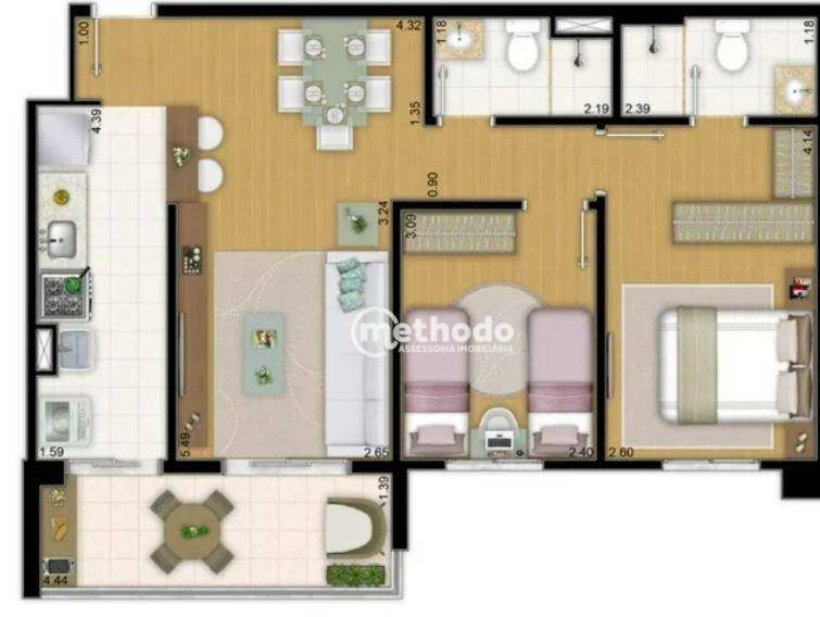 Apartamento à venda com 2 quartos, 64m² - Foto 14