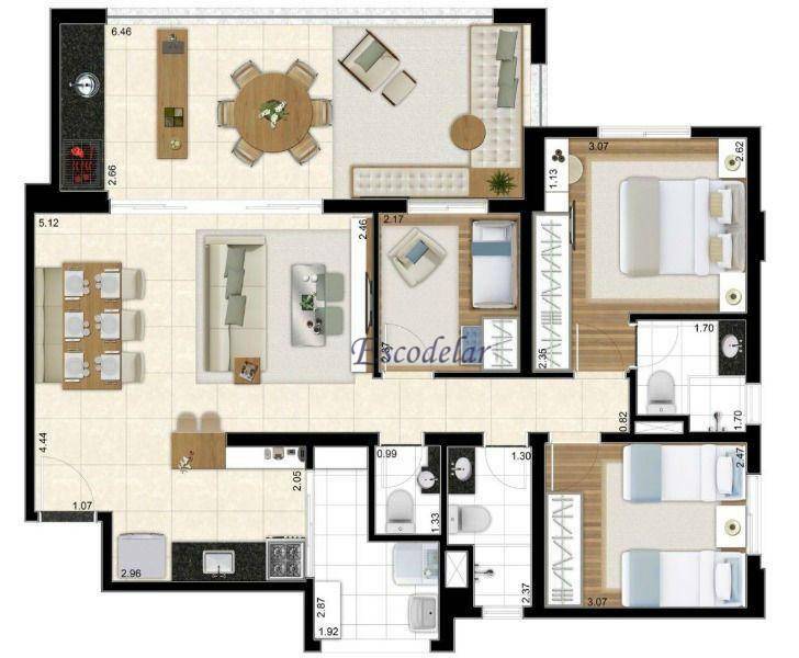 Apartamento à venda com 2 quartos, 91m² - Foto 36