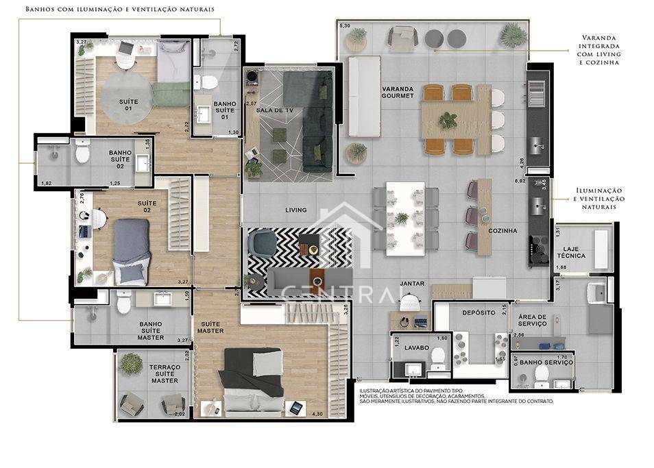 Apartamento, 3 quartos, 150 m² - Foto 31