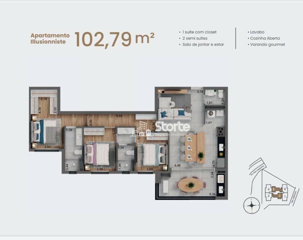 Apartamento à venda com 2 quartos, 102m² - Foto 26