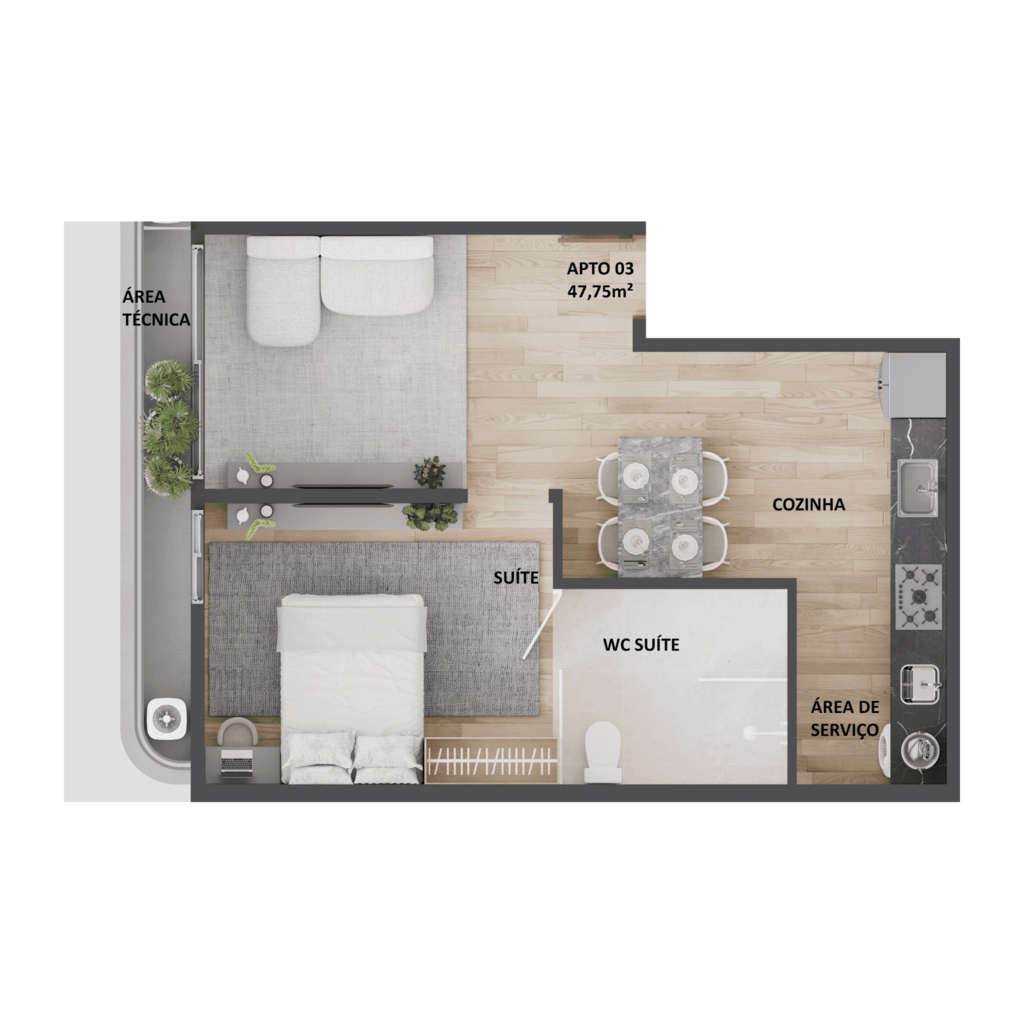 Apartamento à venda com 2 quartos, 46m² - Foto 17