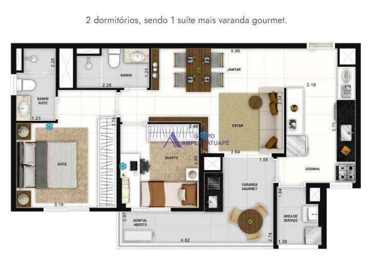 Apartamento à venda com 2 quartos, 66m² - Foto 21