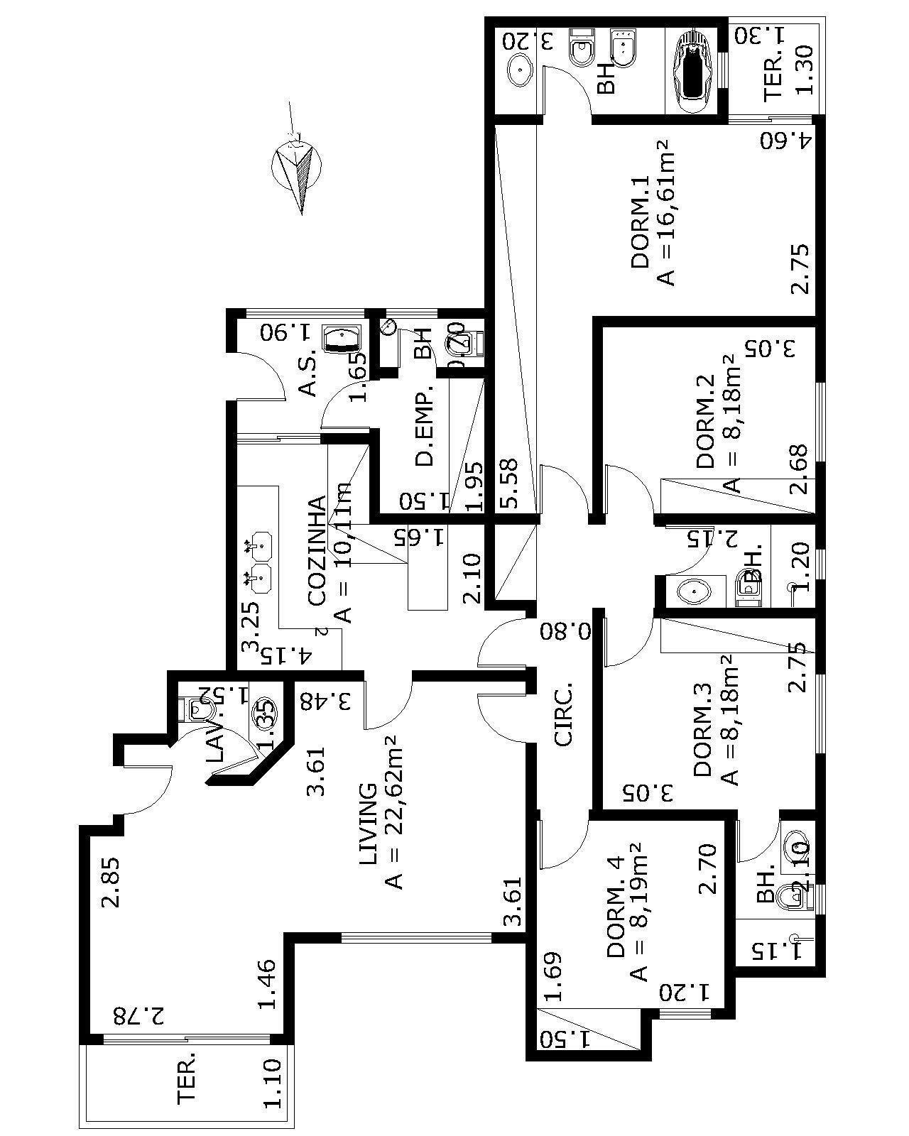 Apartamento à venda com 3 quartos, 220m² - Foto 4