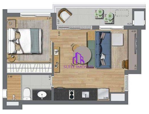 Apartamento à venda com 2 quartos, 37m² - Foto 30