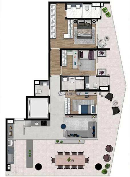 Apartamento à venda com 4 quartos, 177m² - Foto 23