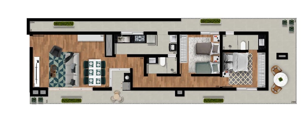 Apartamento à venda com 2 quartos, 59m² - Foto 25