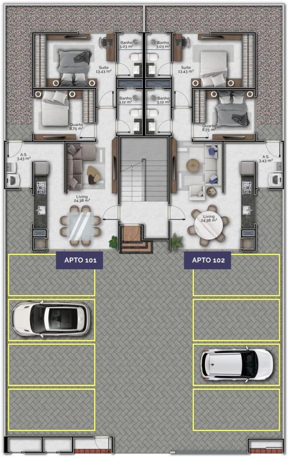 Apartamento à venda com 2 quartos, 67m² - Foto 10