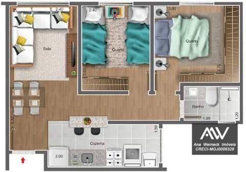 Apartamento à venda com 2 quartos, 50m² - Foto 14