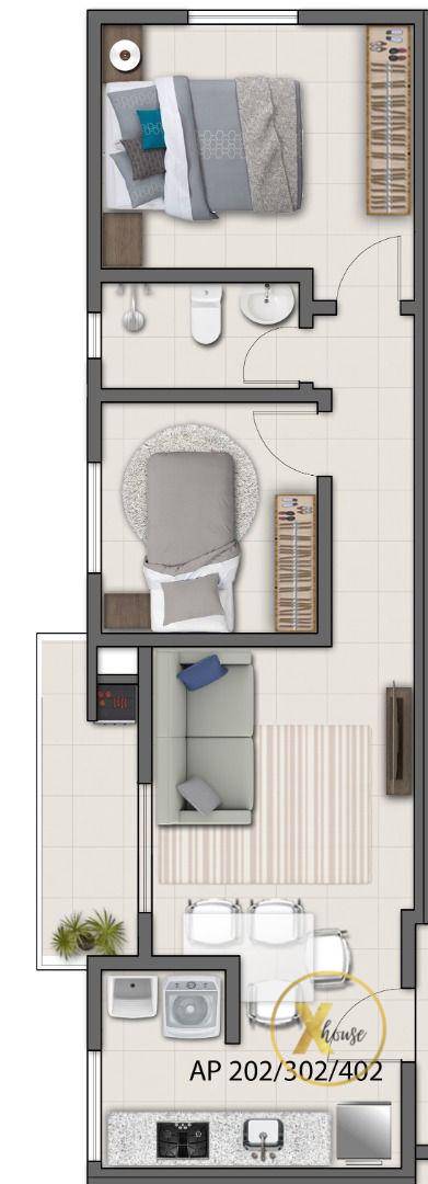 Apartamento à venda com 2 quartos, 47m² - Foto 4