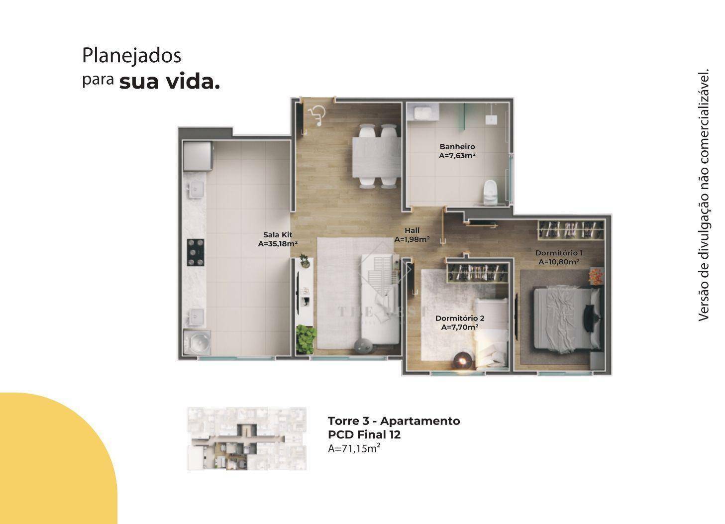 Apartamento à venda com 2 quartos, 53m² - Foto 8