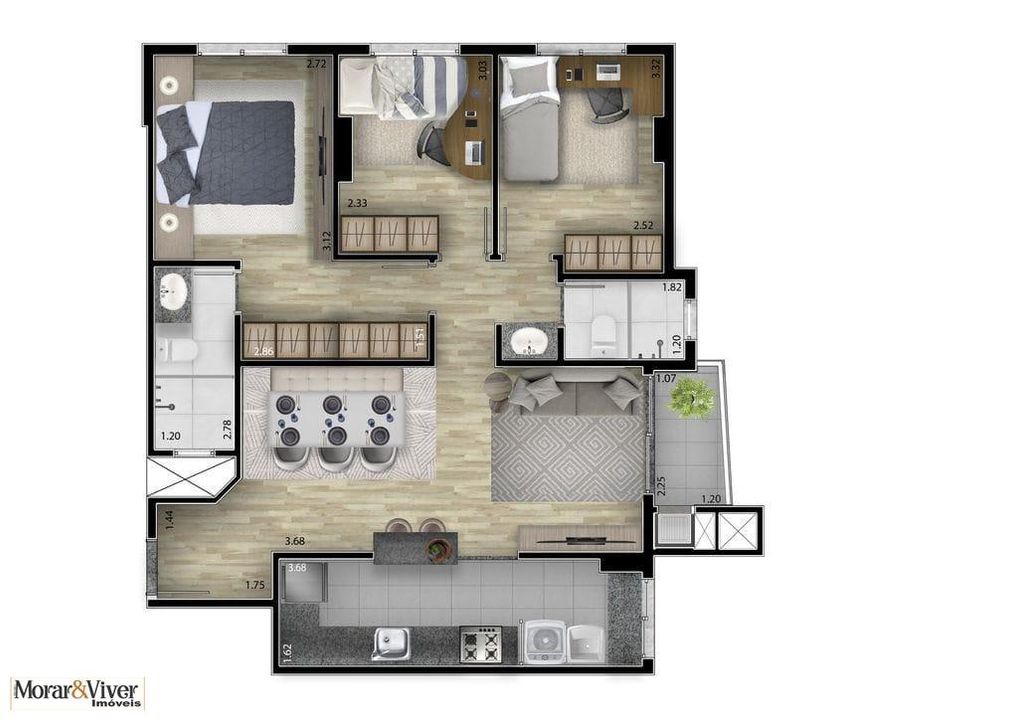 Apartamento à venda com 2 quartos, 68m² - Foto 31