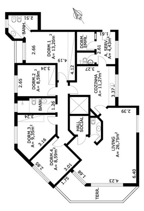 Apartamento à venda com 4 quartos, 121m² - Foto 4