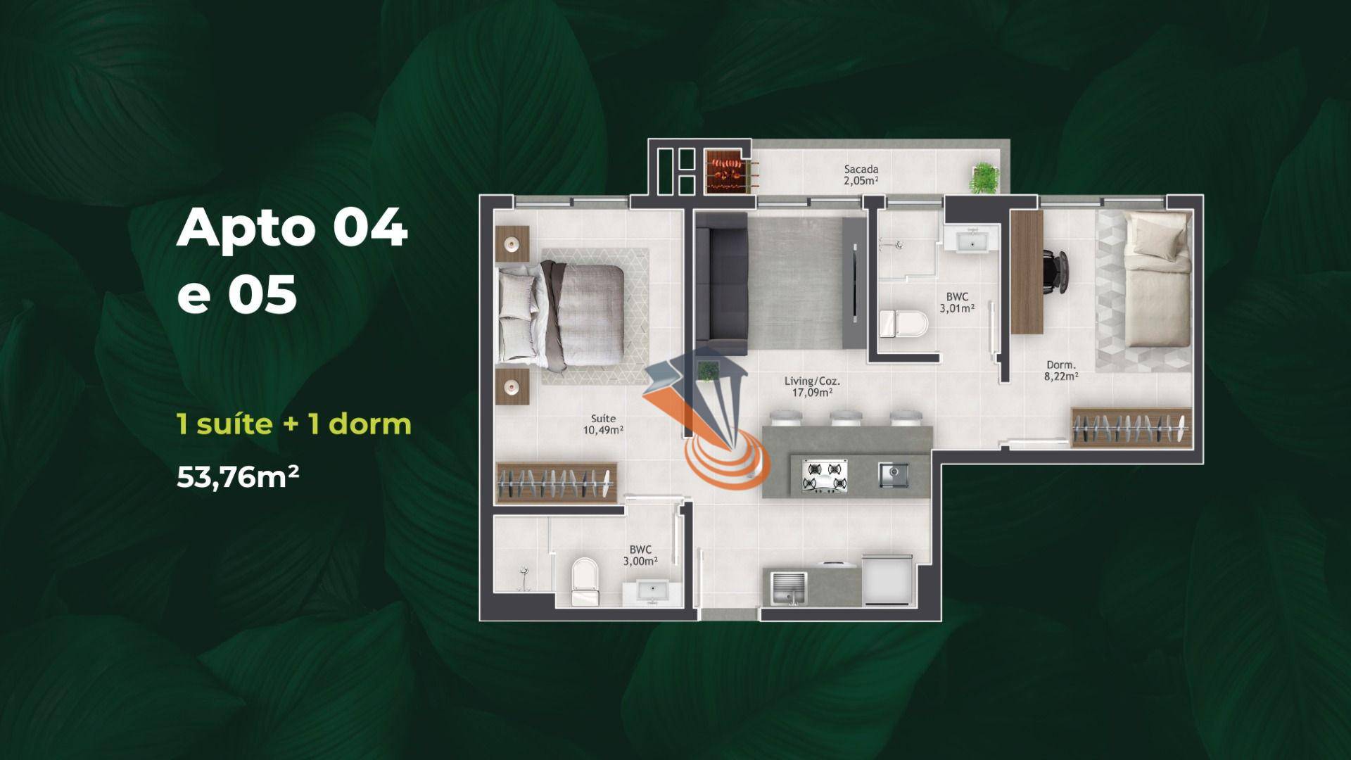 Apartamento à venda com 2 quartos, 53m² - Foto 20