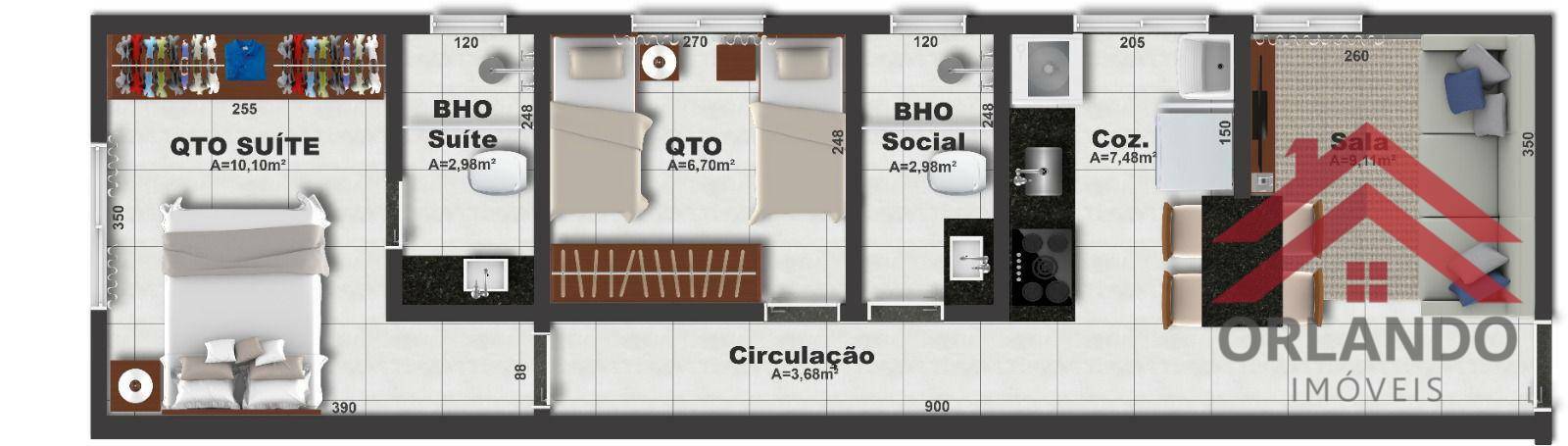 Apartamento à venda com 2 quartos, 50m² - Foto 6