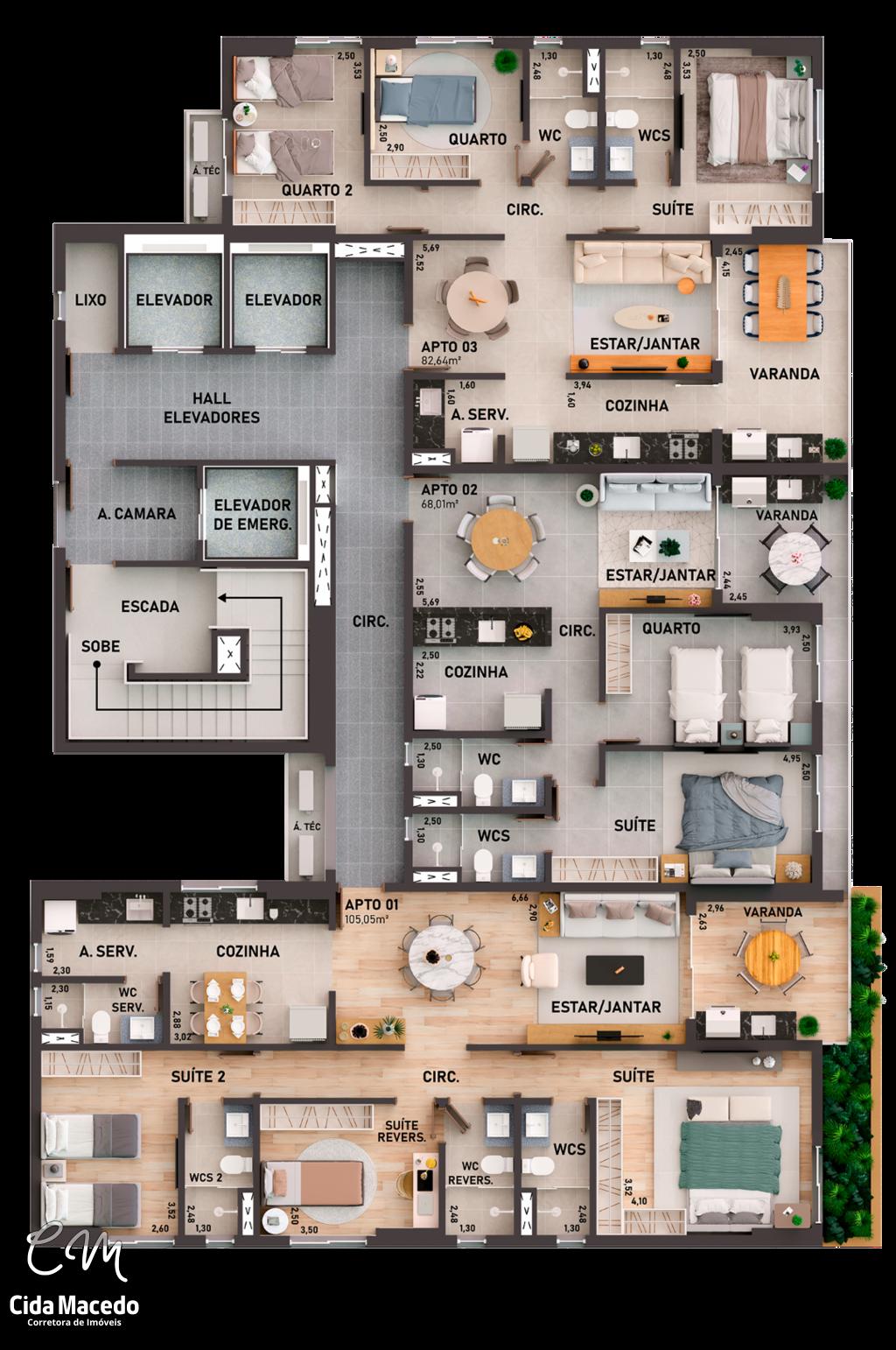 Apartamento à venda com 2 quartos, 68m² - Foto 25