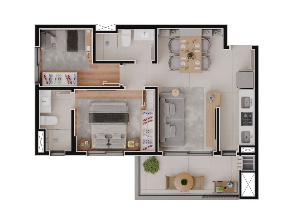 Apartamento à venda com 2 quartos, 5555m² - Foto 29