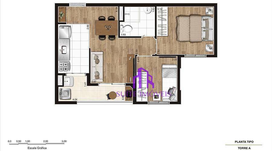 Apartamento à venda com 2 quartos, 41m² - Foto 14