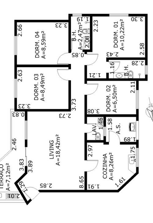 Apartamento à venda com 4 quartos, 91m² - Foto 4