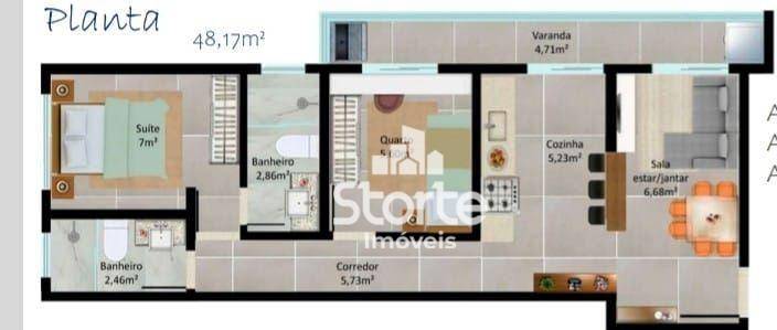 Apartamento à venda com 2 quartos, 48m² - Foto 10