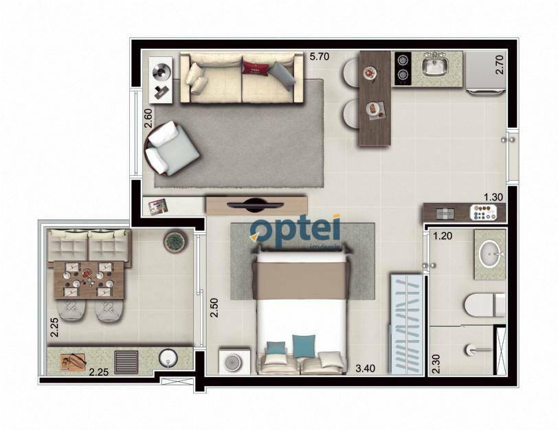 Loft para alugar com 1 quarto, 36m² - Foto 24