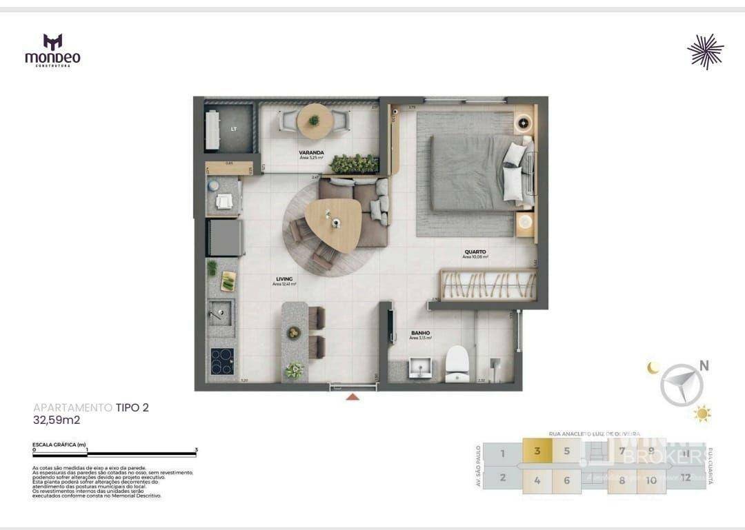 Apartamento à venda com 1 quarto, 33m² - Foto 35