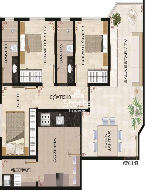 Apartamento à venda com 3 quartos, 80m² - Foto 21