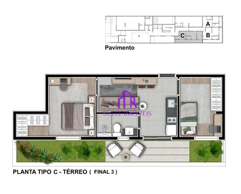 Apartamento à venda com 1 quarto, 40m² - Foto 29