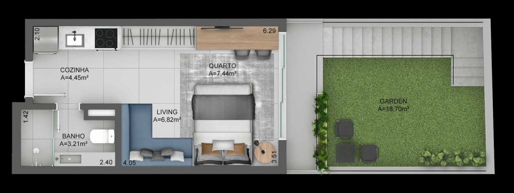 Apartamento à venda com 1 quarto, 49m² - Foto 36