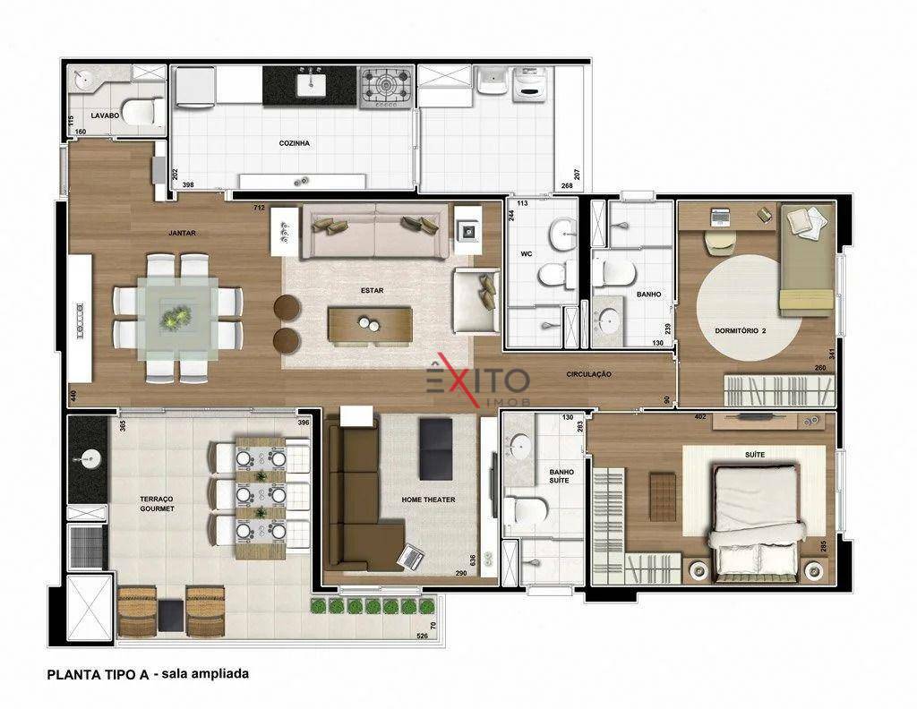 Apartamento à venda com 3 quartos, 108m² - Foto 3