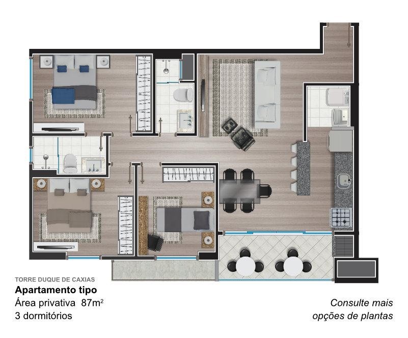 Apartamento à venda com 3 quartos, 85m² - Foto 13