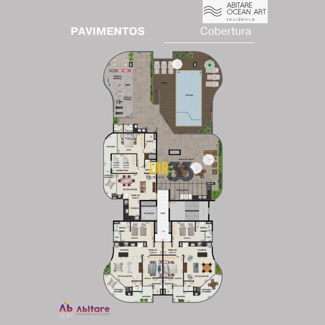 Apartamento à venda com 2 quartos, 69m² - Foto 11