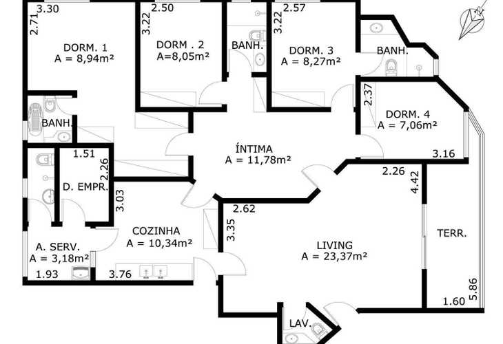 Apartamento à venda com 4 quartos, 132m² - Foto 6