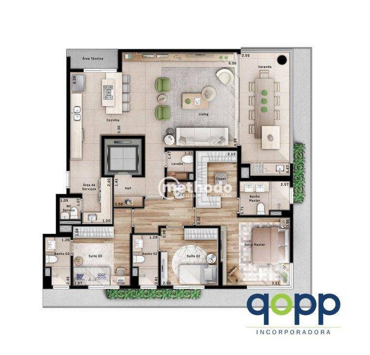 Apartamento à venda com 3 quartos, 154m² - Foto 26