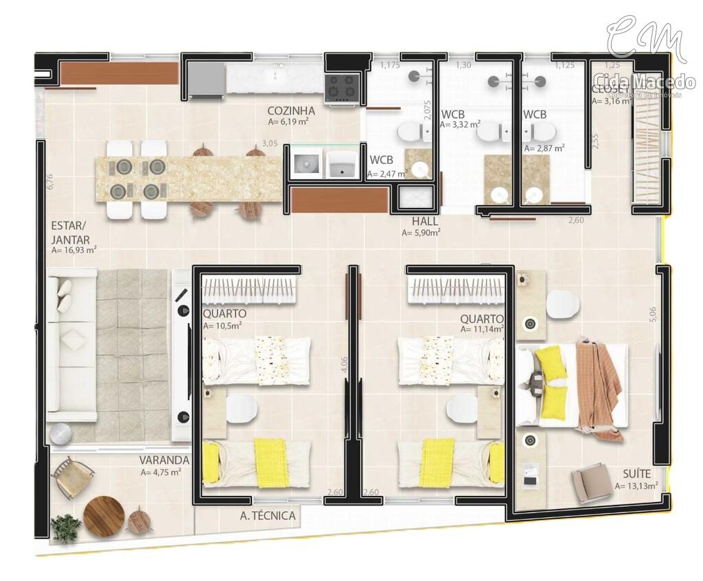 Apartamento à venda com 3 quartos, 90m² - Foto 20