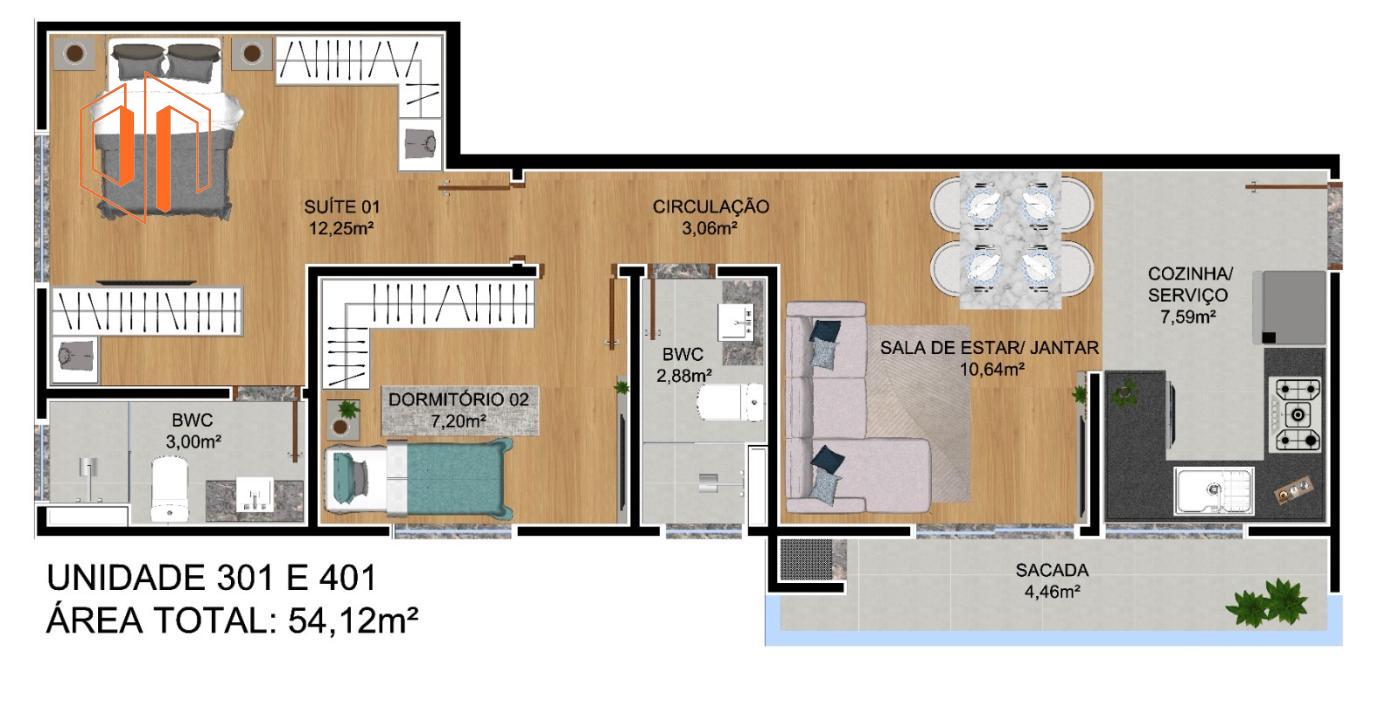 Apartamento à venda com 3 quartos, 63m² - Foto 20