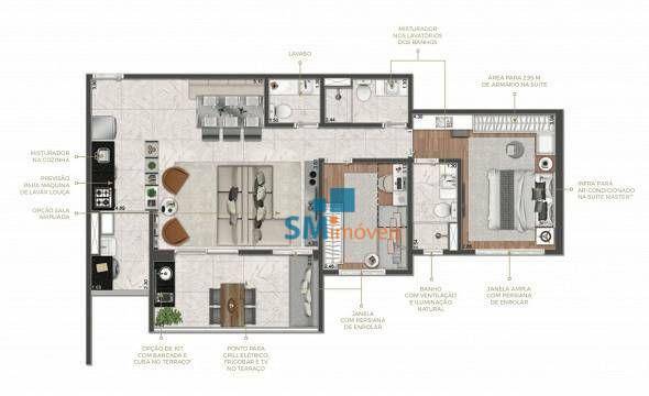 Apartamento à venda com 2 quartos, 84m² - Foto 17