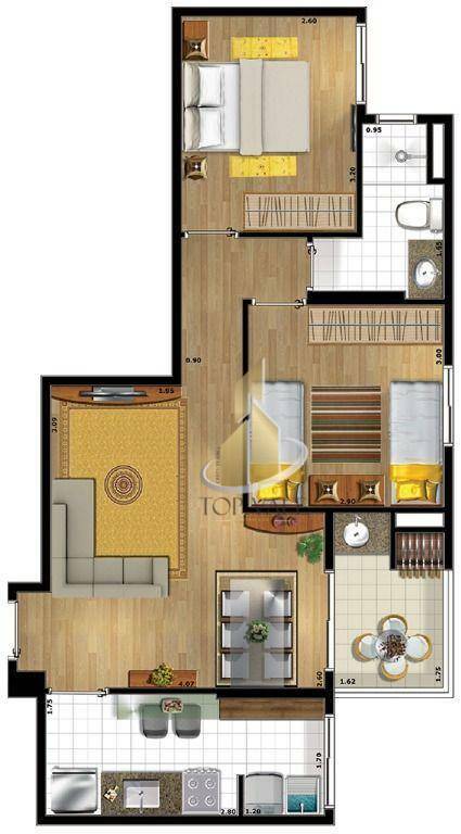 Apartamento à venda com 2 quartos, 67m² - Foto 17