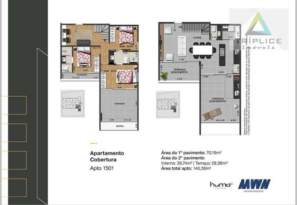 Apartamento à venda com 3 quartos, 73m² - Foto 87