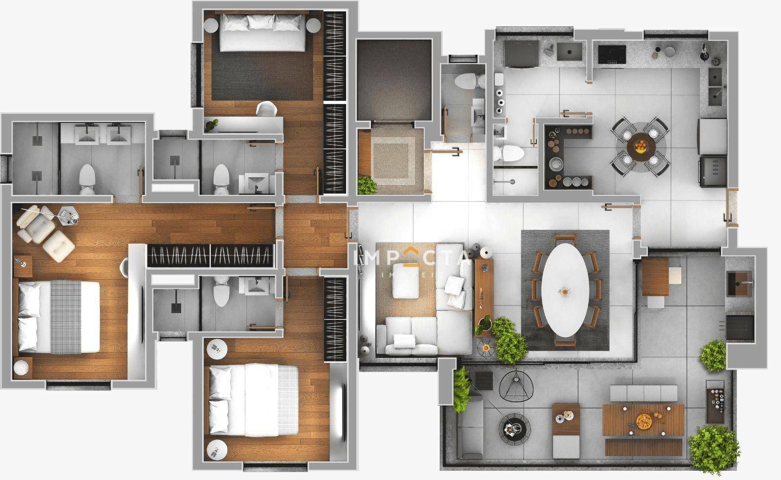 Apartamento à venda com 3 quartos, 137m² - Foto 12