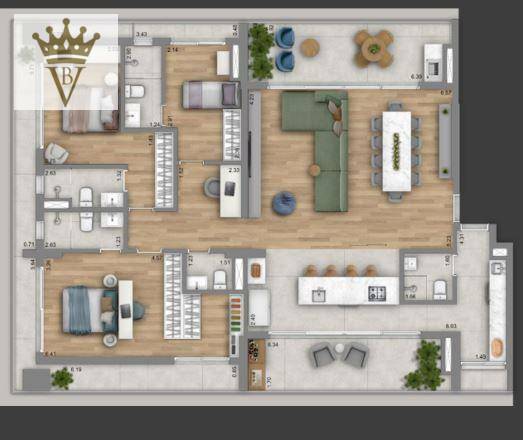 Cobertura à venda com 3 quartos, 187m² - Foto 1