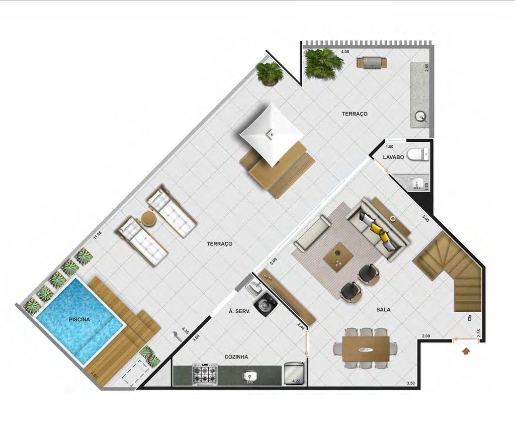 Apartamento à venda com 3 quartos, 9568m² - Foto 16