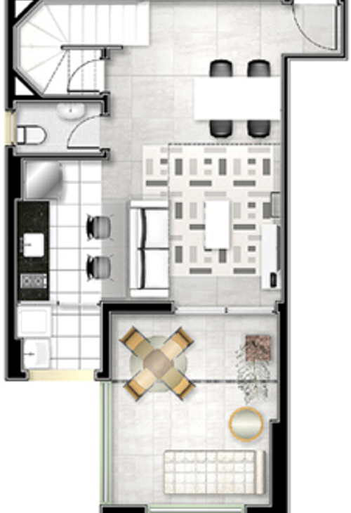 Apartamento à venda com 1 quarto, 77m² - Foto 8