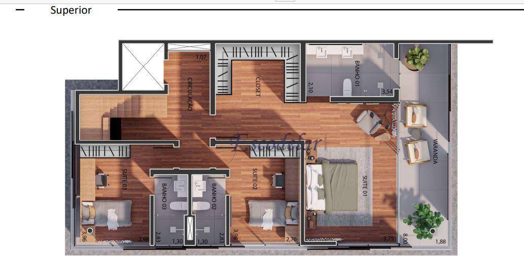 Casa de Condomínio à venda com 3 quartos, 520m² - Foto 11