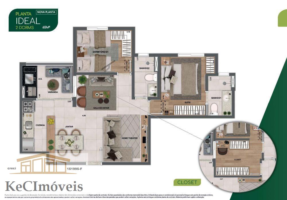 Apartamento à venda com 2 quartos, 65m² - Foto 15