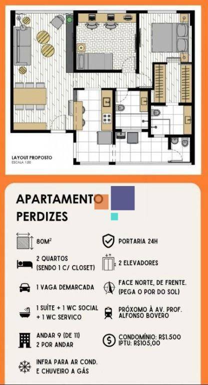 Apartamento à venda com 2 quartos, 80m² - Foto 22