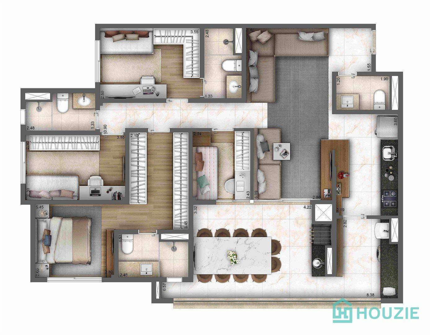 Apartamento à venda com 4 quartos, 121m² - Foto 17