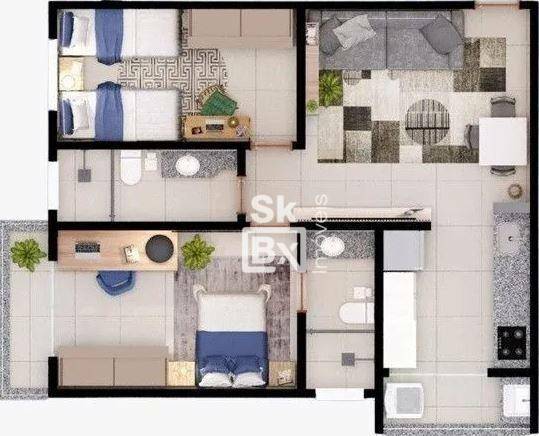 Apartamento à venda com 2 quartos, 51m² - Foto 10