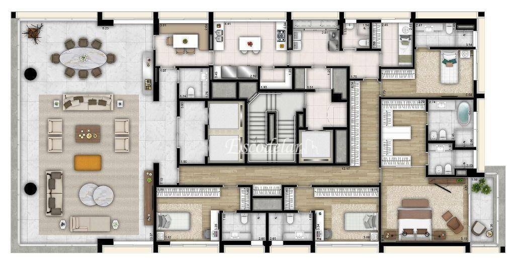 Apartamento à venda com 4 quartos, 358m² - Foto 6